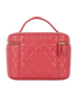 Chanel CC Top Handle Vanity Case, &pound;2,800, Accessories, Pink, Caviar Leather, Back view